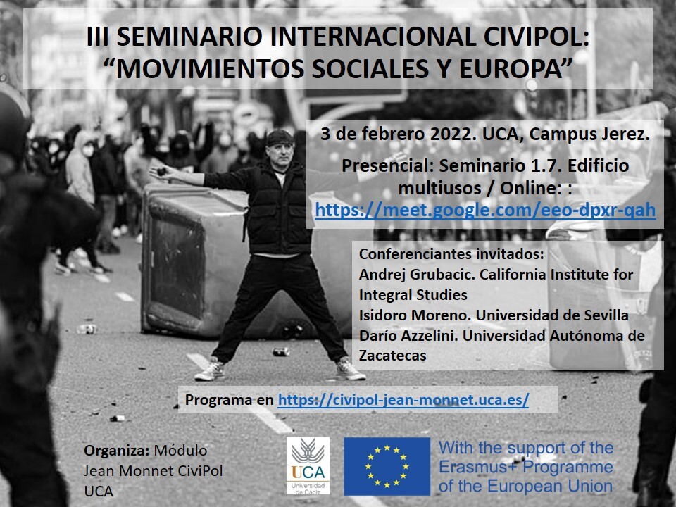Nota de prensa CiviPol Seminario “Movimientos sociales en Europa”
