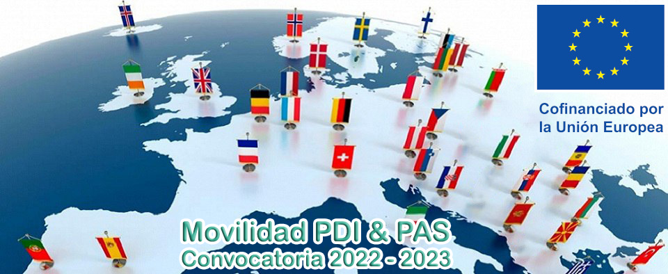 Convocatoria Movilidad Erasmus KA131 PAS/PDI curso 22/23