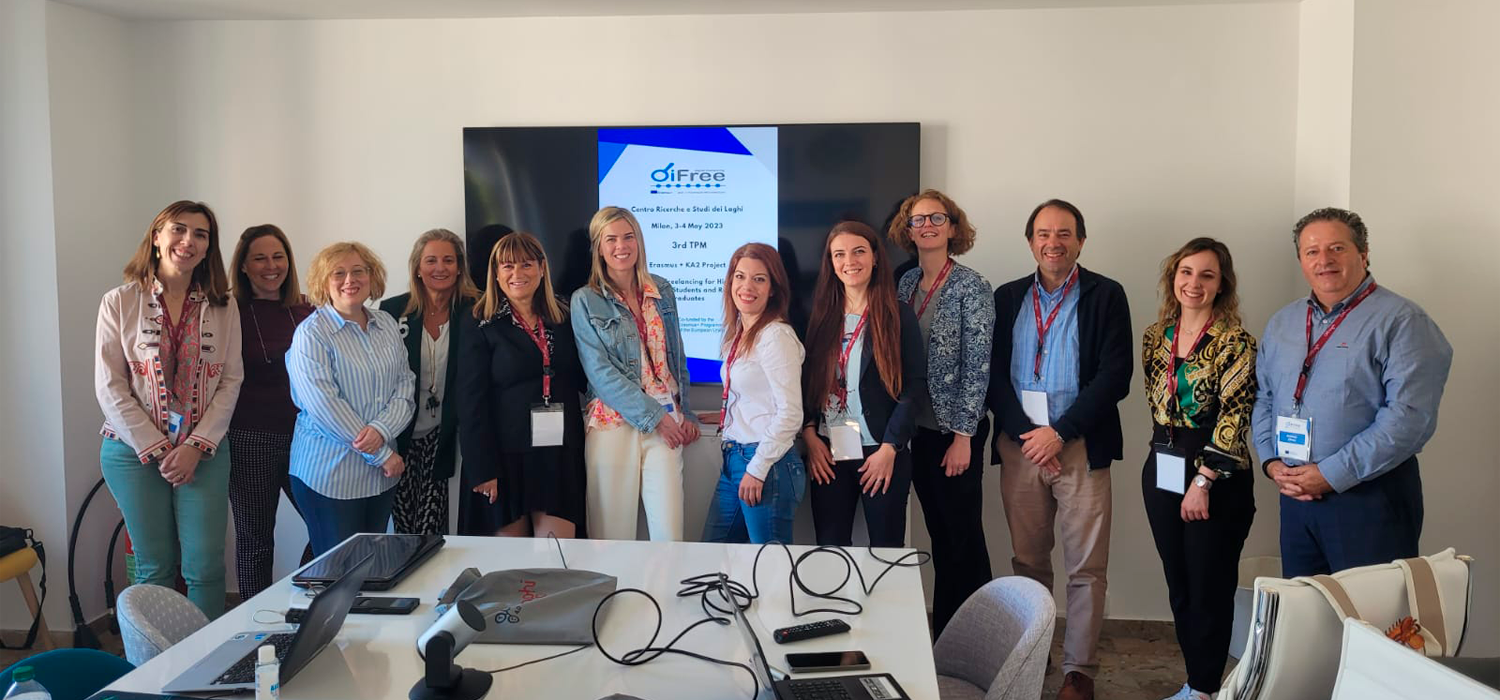 New meeting of the Erasmus+ project DIFREE: Digital Freelancing for Higher Education students and Recent Graduates in Milan on 3rd and 4th of May 2023, at the CRS Laghi Research Centre (Centro Ricerche e Studi – Milan)