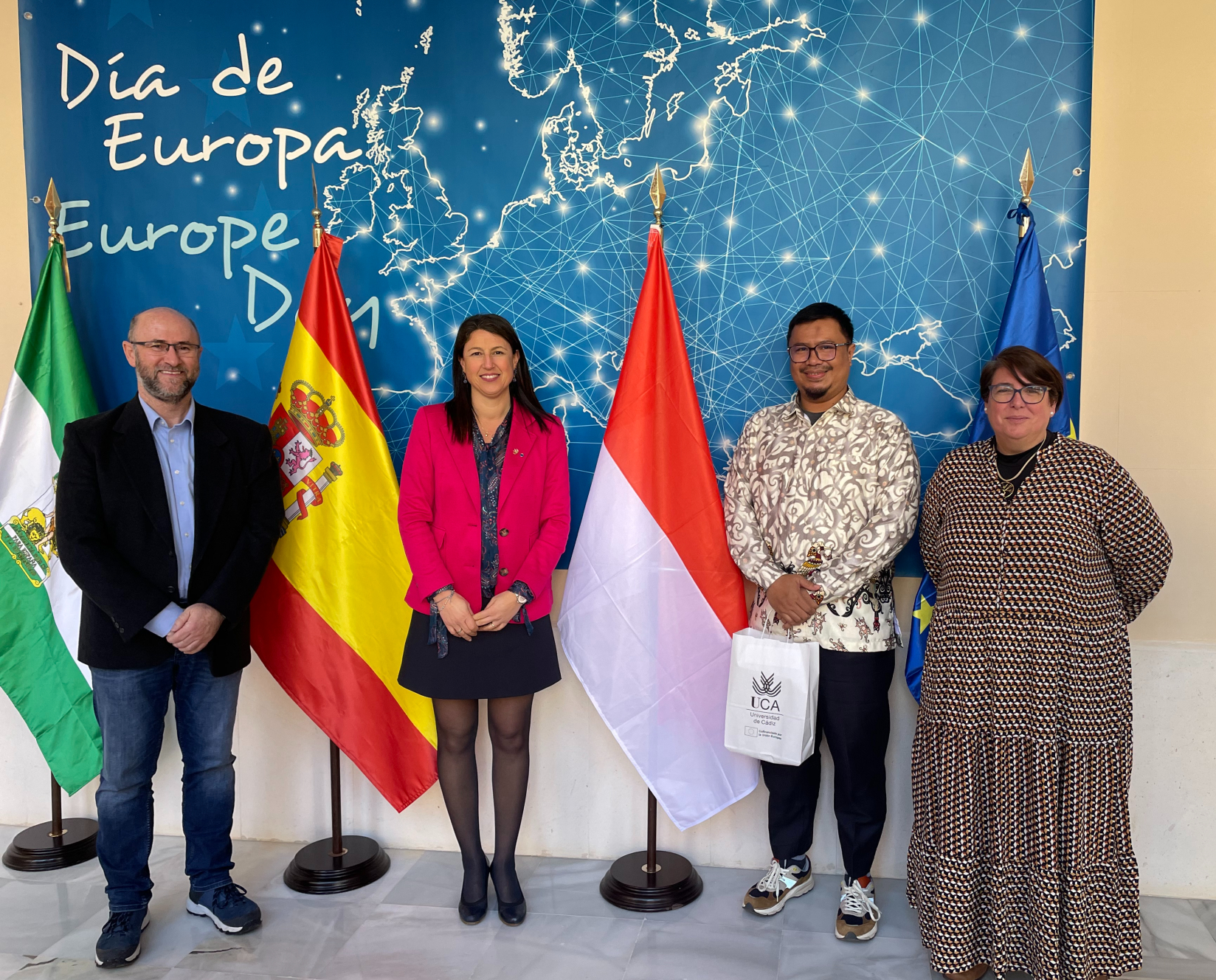 Doddy Irawan, Rector de la Universidad Muhammadiyah Pontianak, visita la Universidad de Cádiz