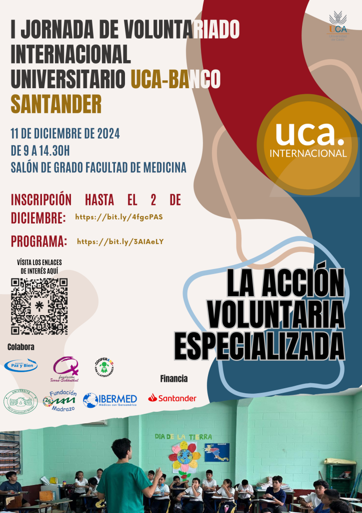 IMG La UCA y Banco Santander impulsan las I Jornadas de Voluntariado Internacional con un enfoque en la acción voluntaria...