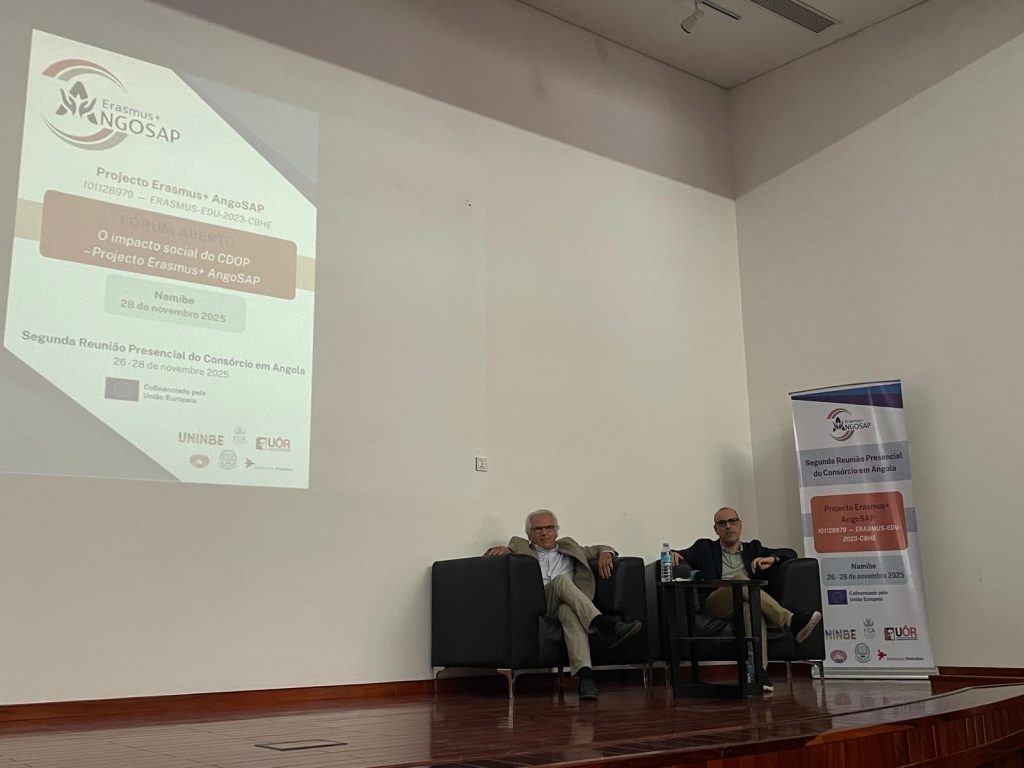 La Universidad de Cádiz participa en el Foro Abierto “El impacto social del CDOP” durante la Segunda Reunión Presencial del Proyecto Erasmus+ AngoSAP en Namibe (Angola).
