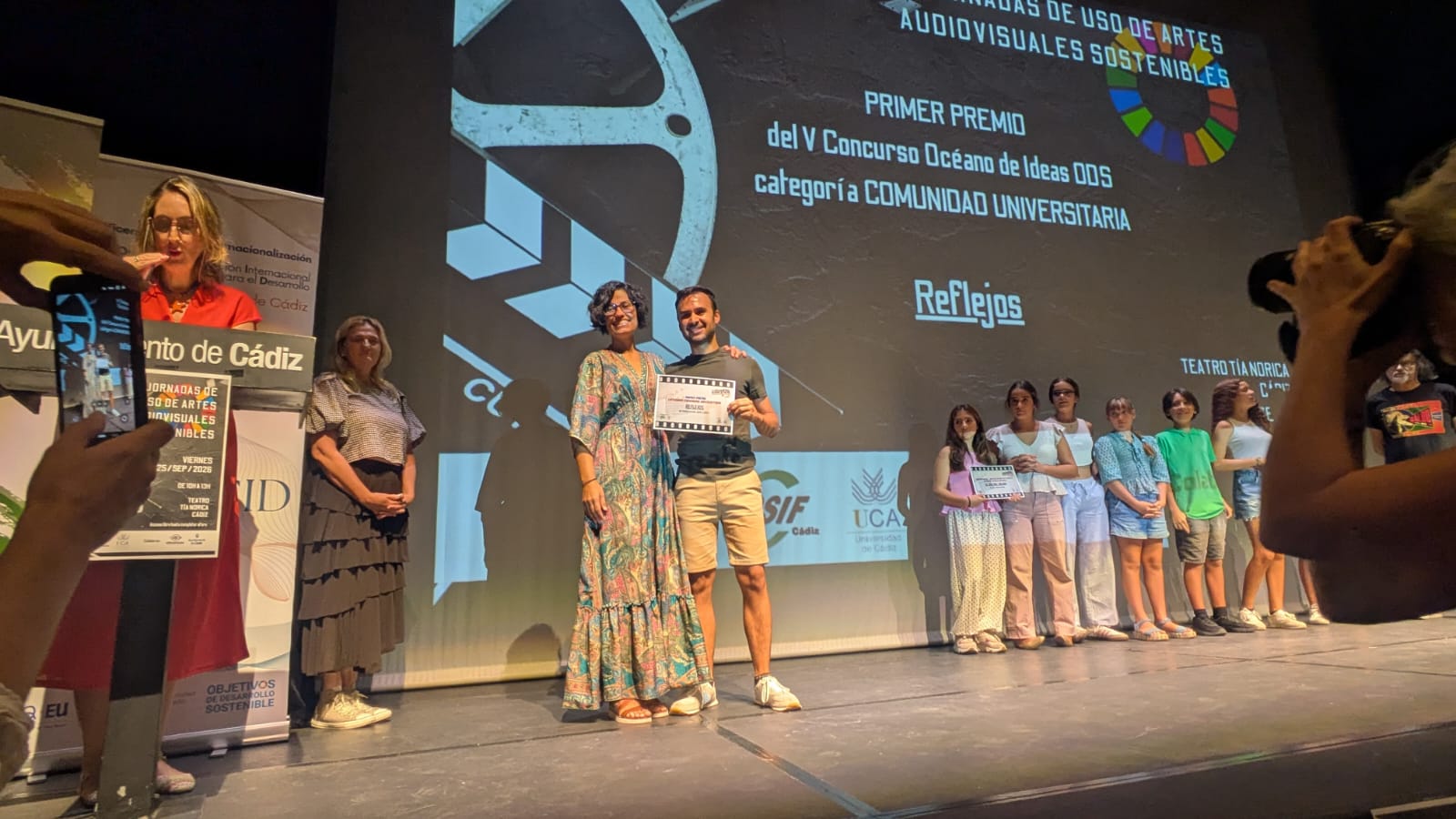 La Universidad de Cádiz y CSIF entregan los premios Cortos “Océano de Ideas ODS” en las IV Jornadas de Artes Audiovisuales Sostenibles