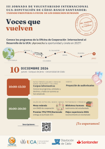 La Universidad de Cádiz organiza la III Jornada de voluntariado internacional UCA-Diputación de C...