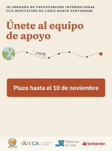 Abierto el plazo para sumarse al equipo de apoyo de las III Jornadas de Voluntariado Internaciona...